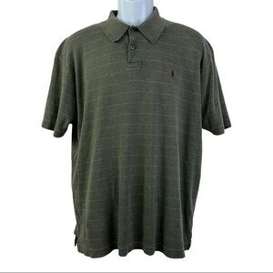 Polo Ralph Lauren Men T Shirt Green Teal Striped Sz L